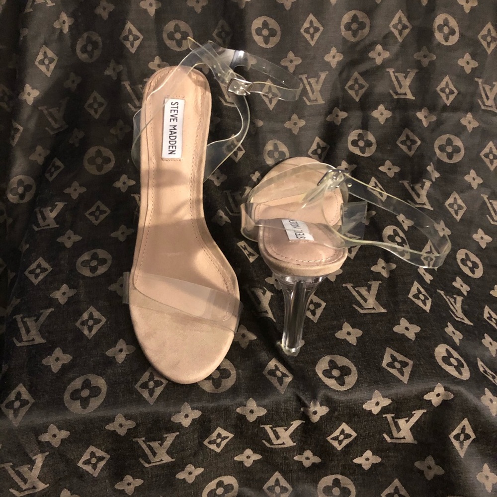 Steve Madden clear heel sandal